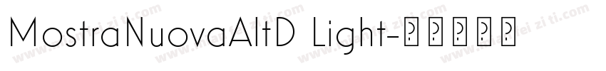 MostraNuovaAltD Light字体转换